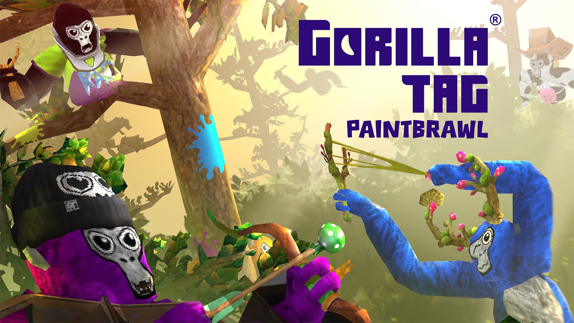 Official Gorilla Tag press kit image showing competitive movement and team play energy.