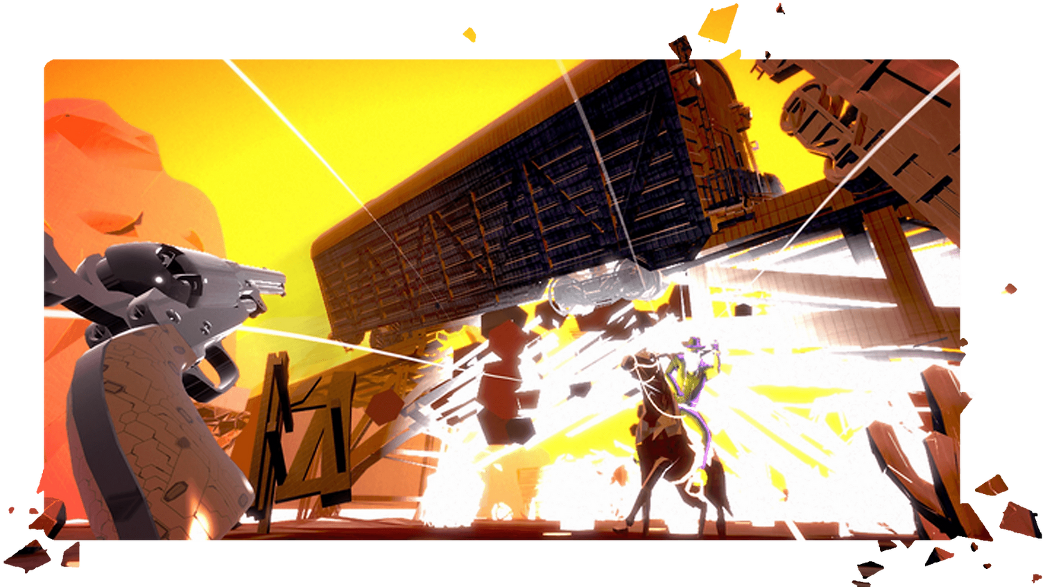 Pistol Whip official Smoke and Thunder screenshot from Cloudhead Games