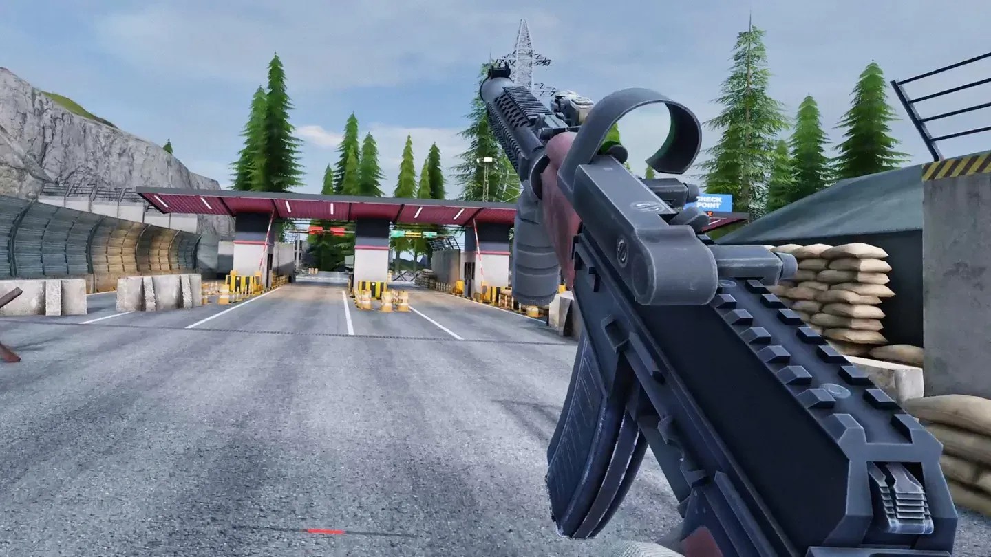 Contractors Showdown ExfilZone outdoor VR firefight scene