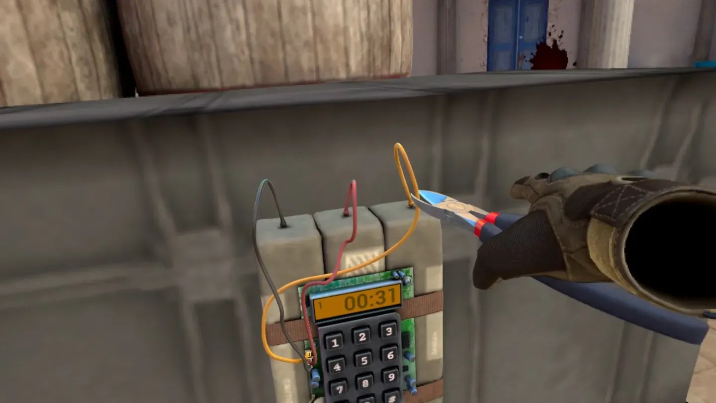 Pavlov Shack Meta Quest bomb objective interaction scene
