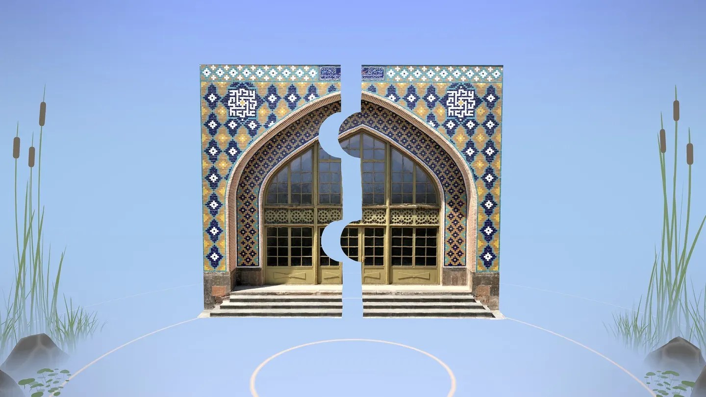 Puzzling Places Meta Quest architectural window puzzle with detailed tile pattern