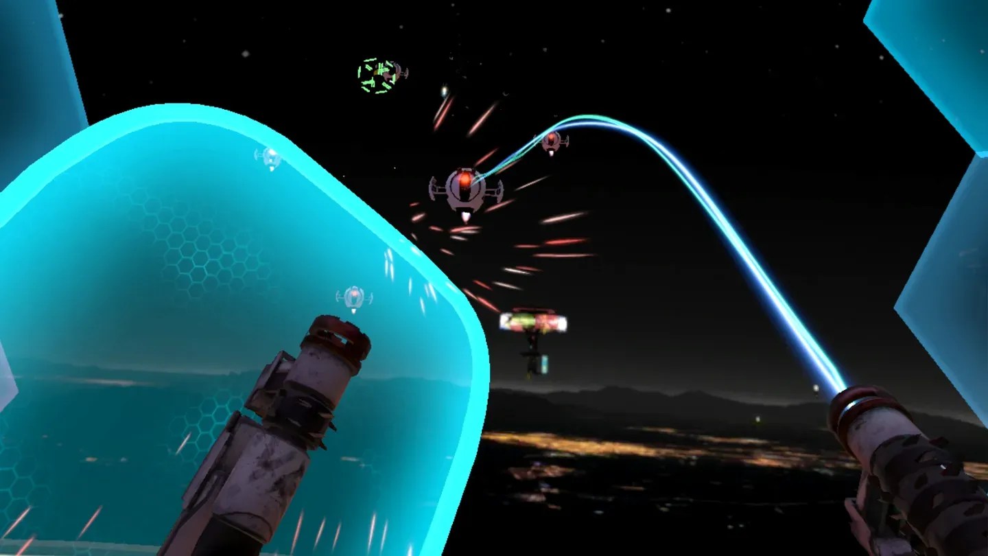 Space Pirate Trainer DX Meta Quest gameplay screenshot 3