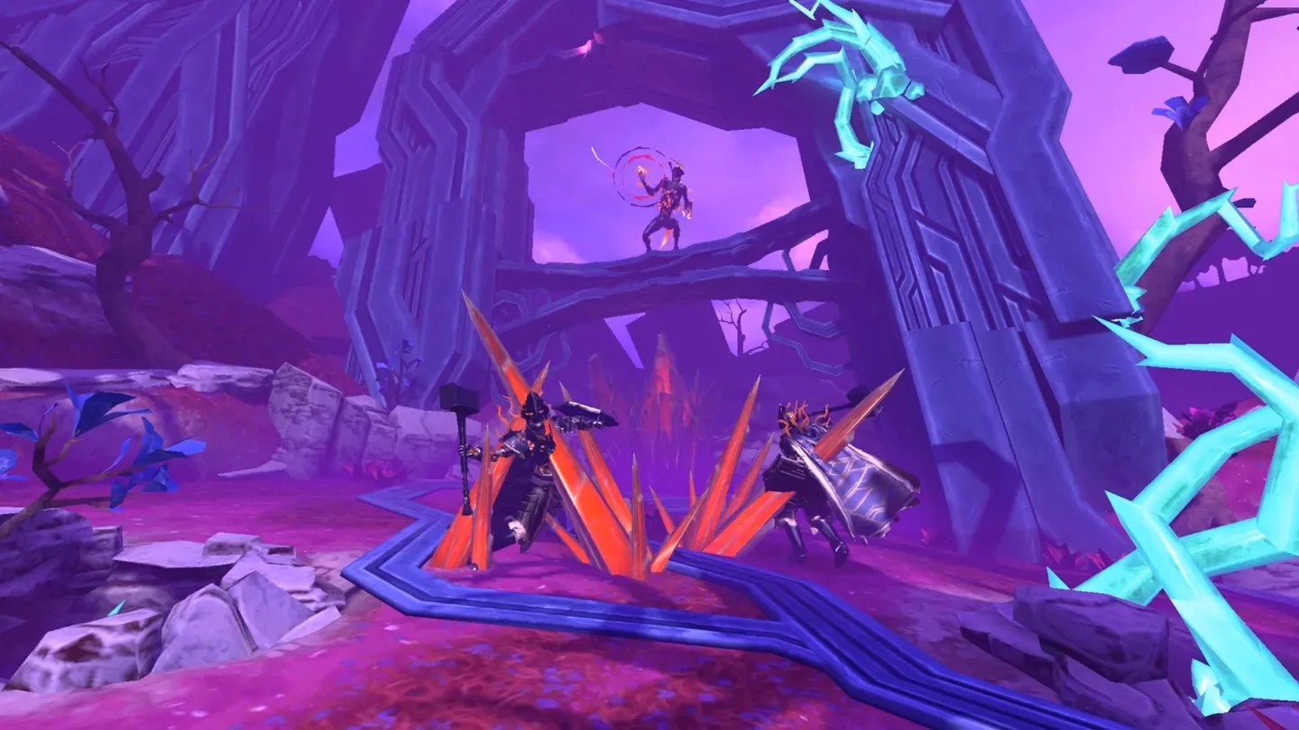 Until You Fall Meta Quest neon fantasy combat arena