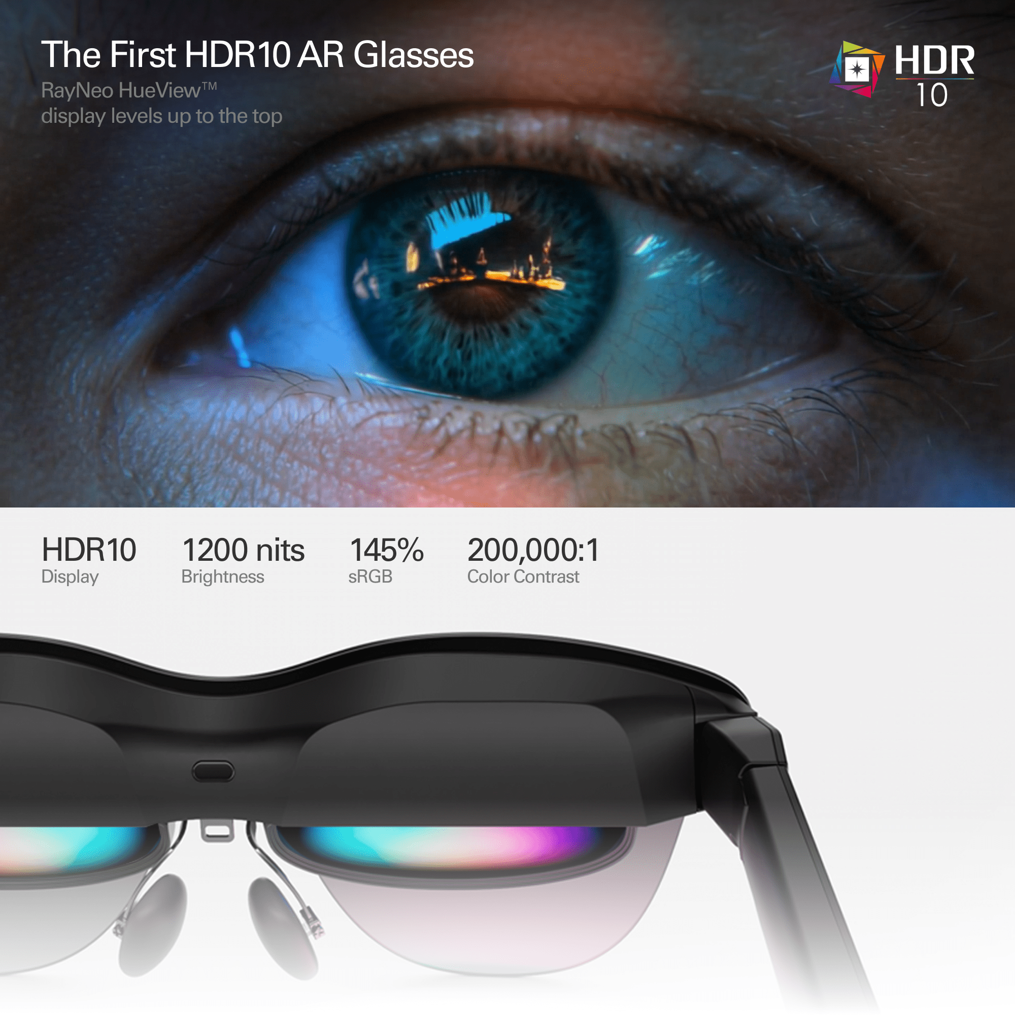 RayNeo Air 4 Pro HDR10 display official image